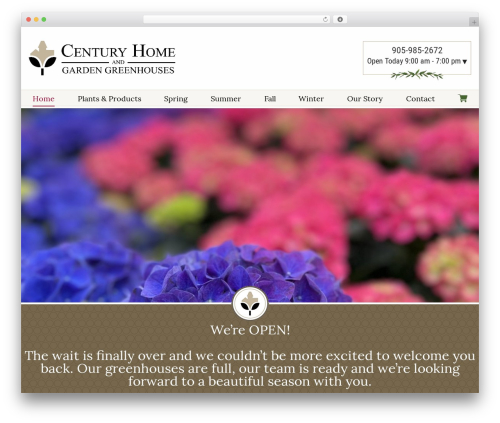 WordPress theme Modules - Century - centurygreenhouses.com