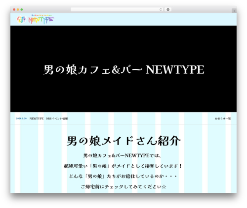 WordPress theme TOKI - newtype.ms