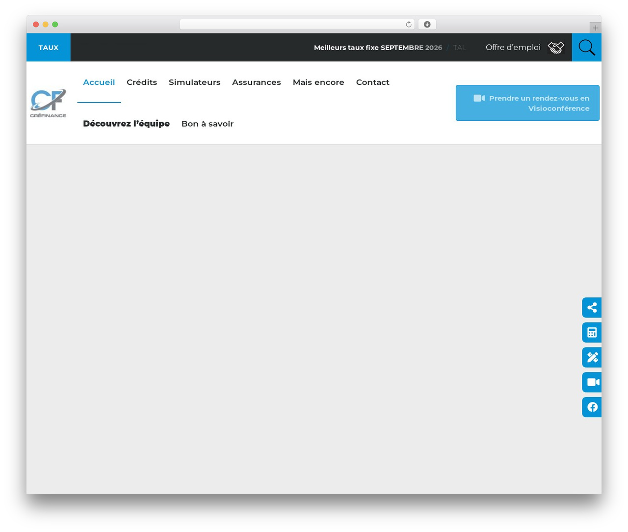 WP Bootstrap Starter WordPress theme - crefinance.be