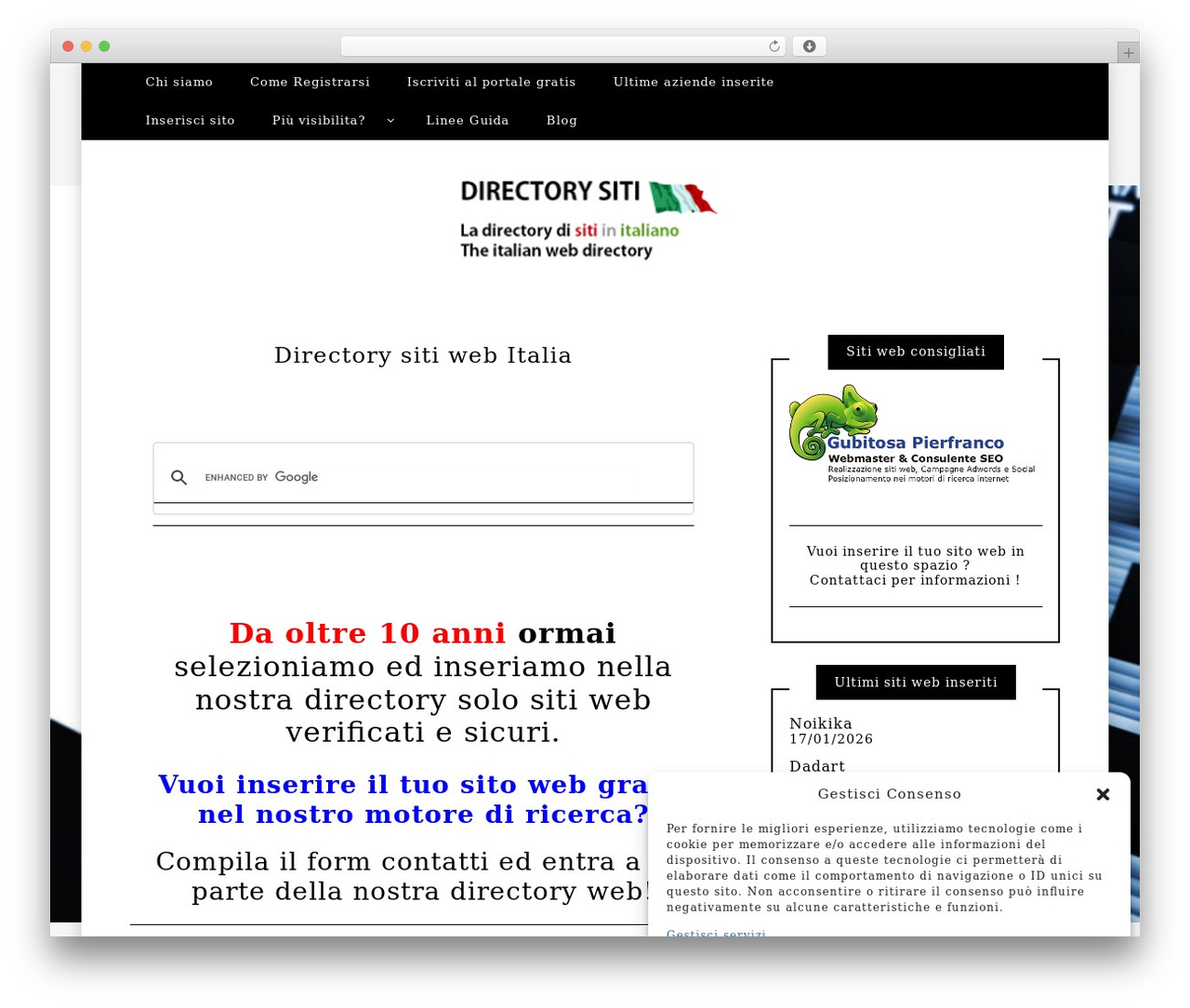 Writee free WordPress theme - directorysiti.it