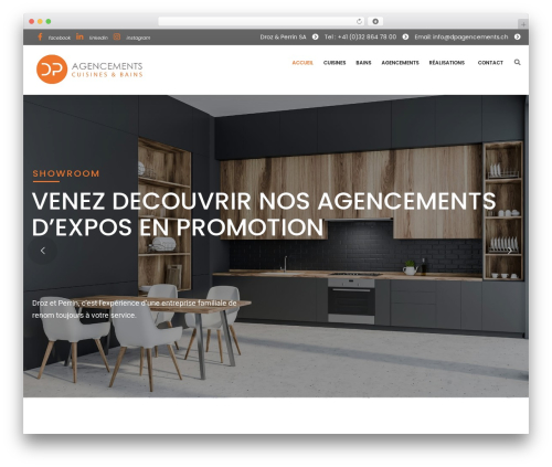 Argu WordPress theme - dpagencements.ch