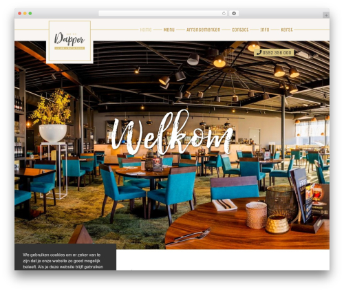 Dapper WordPress theme - restaurantdapper.nl