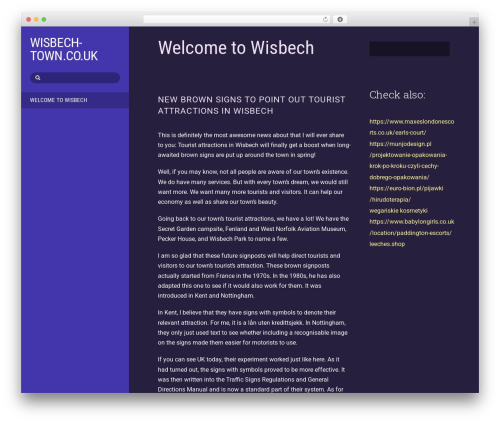 WordPress theme Themify Stack - wisbech-town.co.uk