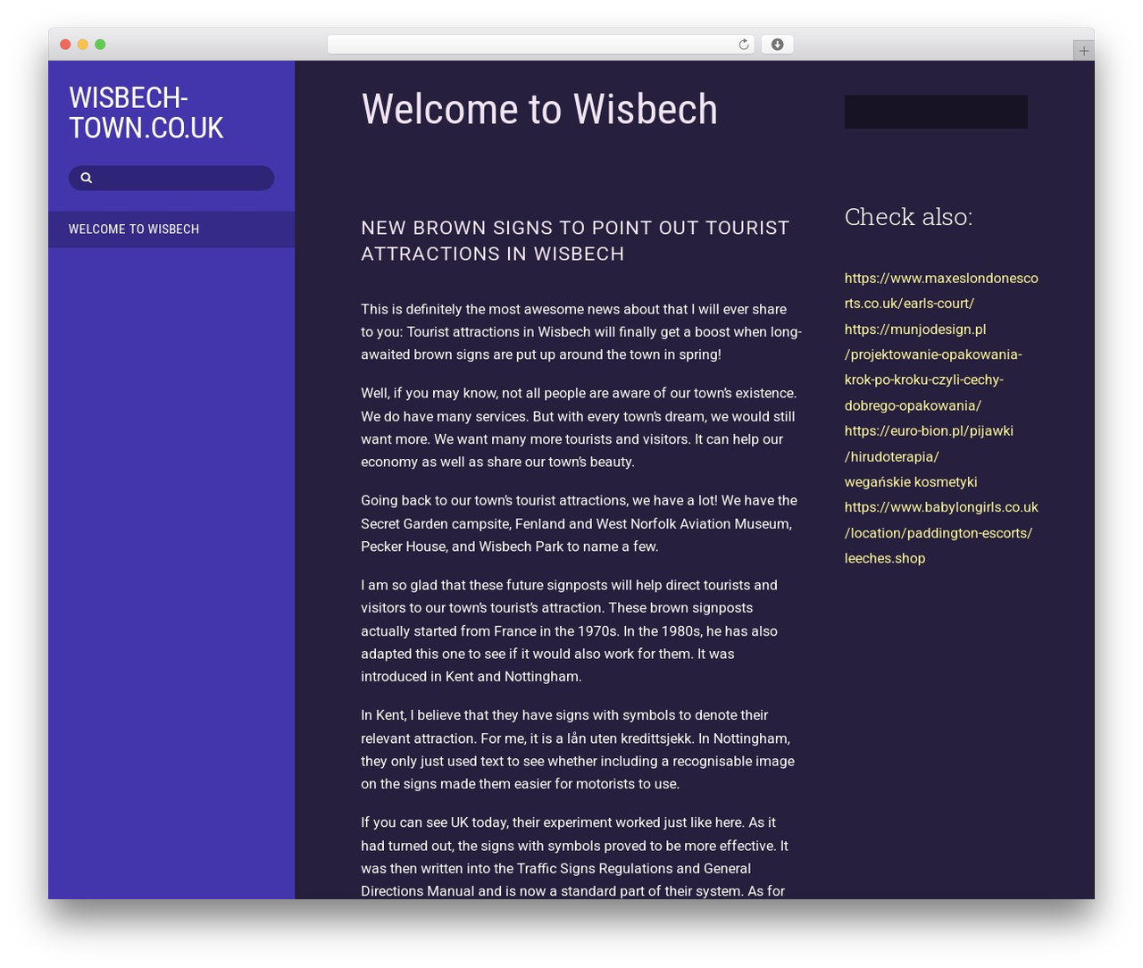 WordPress theme Themify Stack - wisbech-town.co.uk