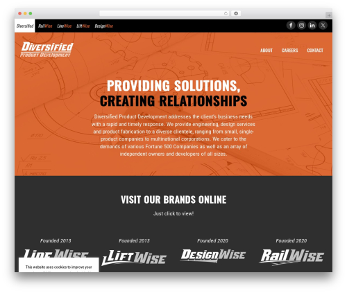 WordPress theme Genesis - diversifiedproduct.com
