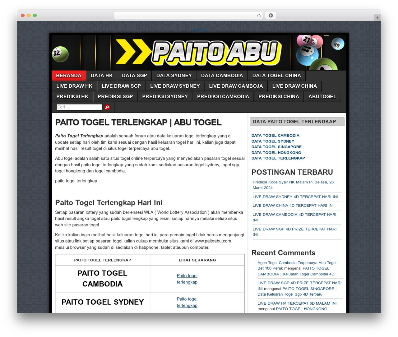Asteroid WordPress theme - paitokeluaran.com Asteroid WordPress theme - paitokeluaran.com