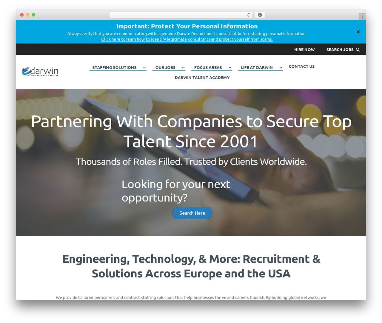 Beaver Builder Theme WordPress theme - darwinrecruitment.com