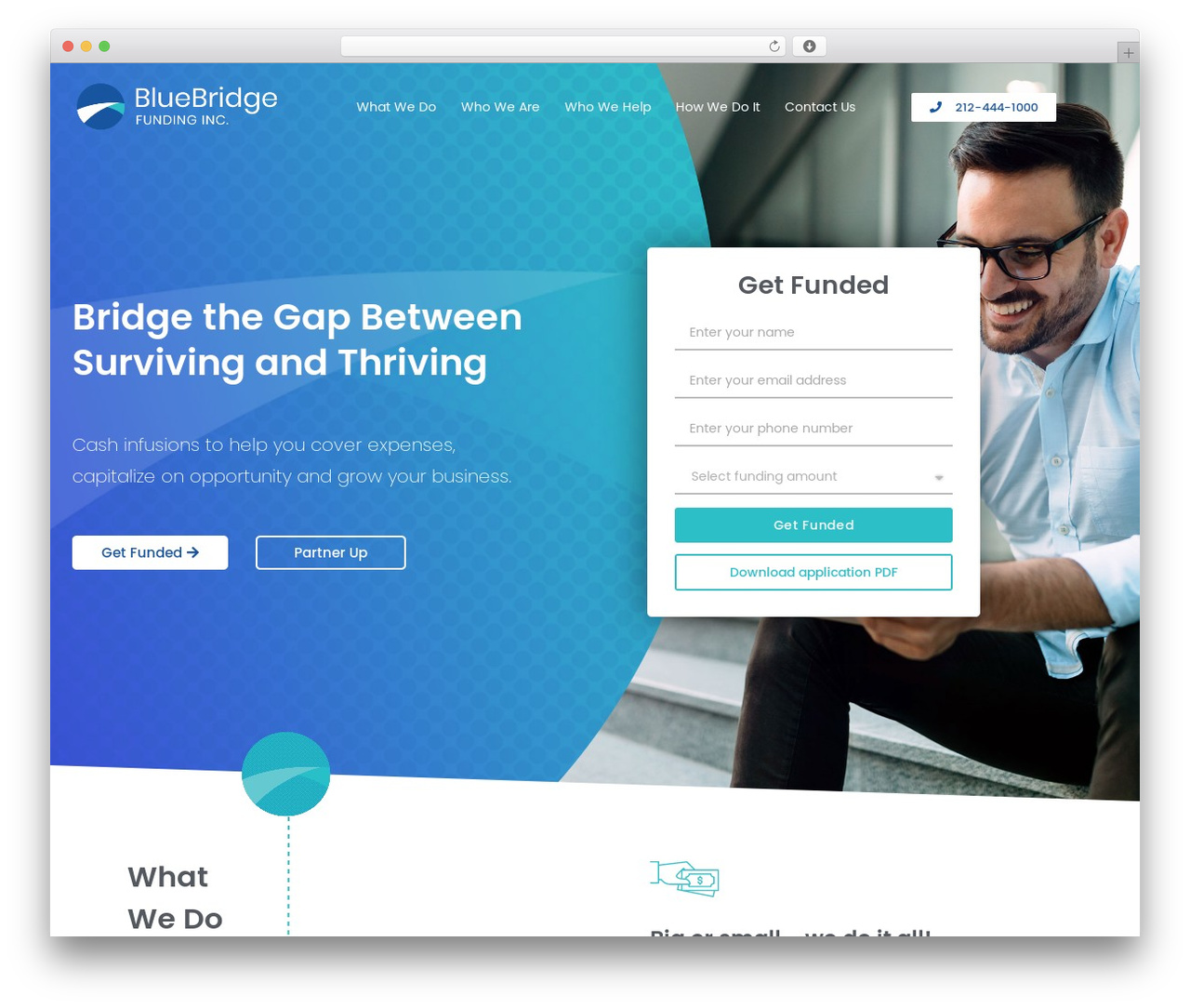 Hello Elementor premium WordPress theme - bluebridgefunding.com