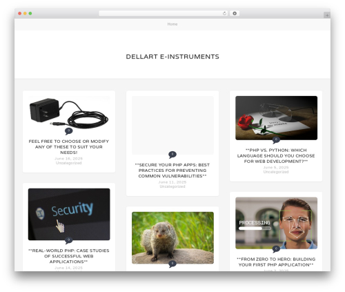 Stacker Lite WordPress theme - dellarteinstruments.com