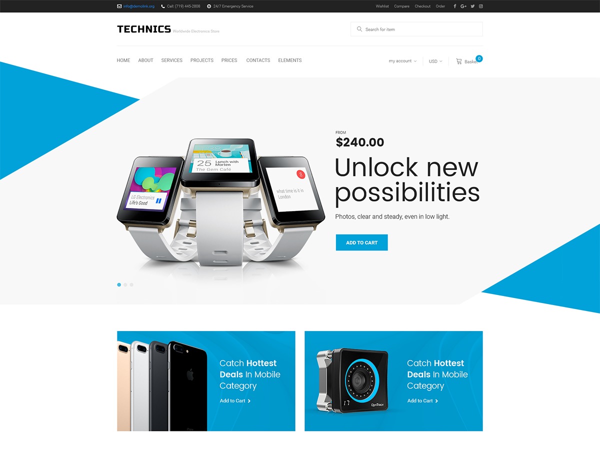 Technics WordPress theme
