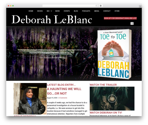 Novelist (novelist) free WordPress plugin - deborahleblanc.com