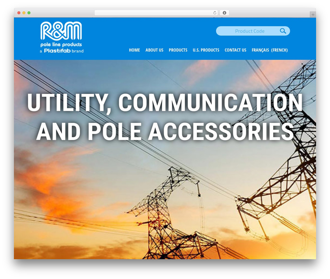 WordPress website theme rmtheme - polelineproducts.com