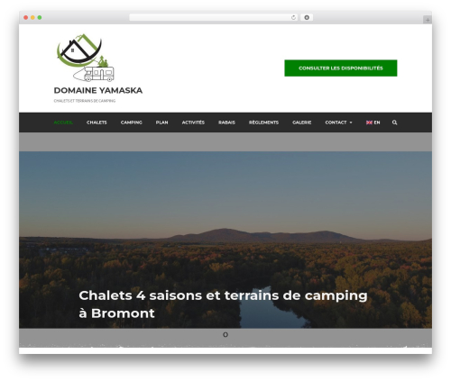 WP theme Campterra - domaineyamaska.com
