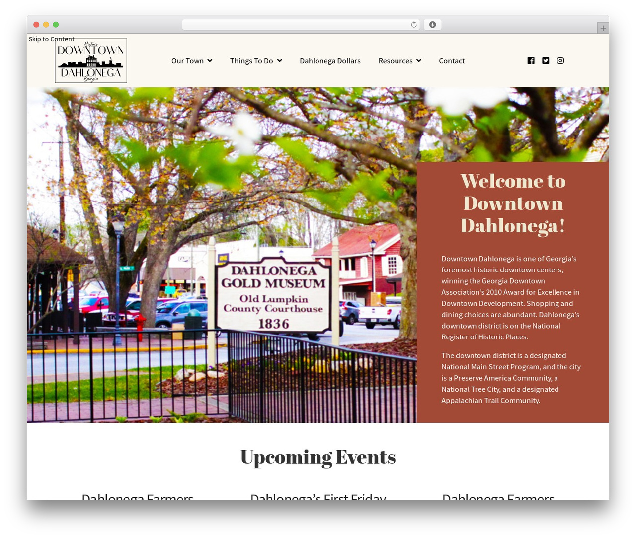 AppStudio theme WordPress - dahlonegadda.org