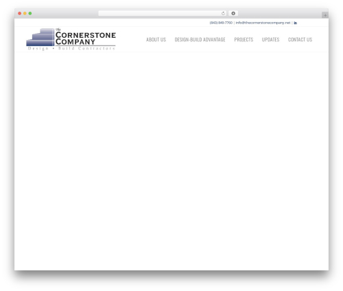 Bridge WordPress theme - thecornerstonecompany.net