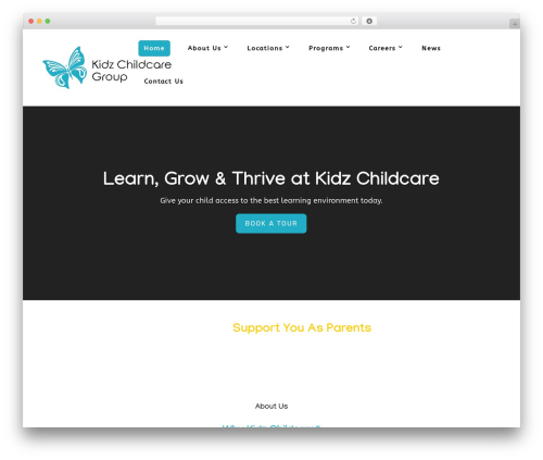 Divi theme WordPress - kidzchildcare.com.au
