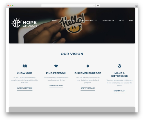 Float WordPress theme - hopechurchoc.com
