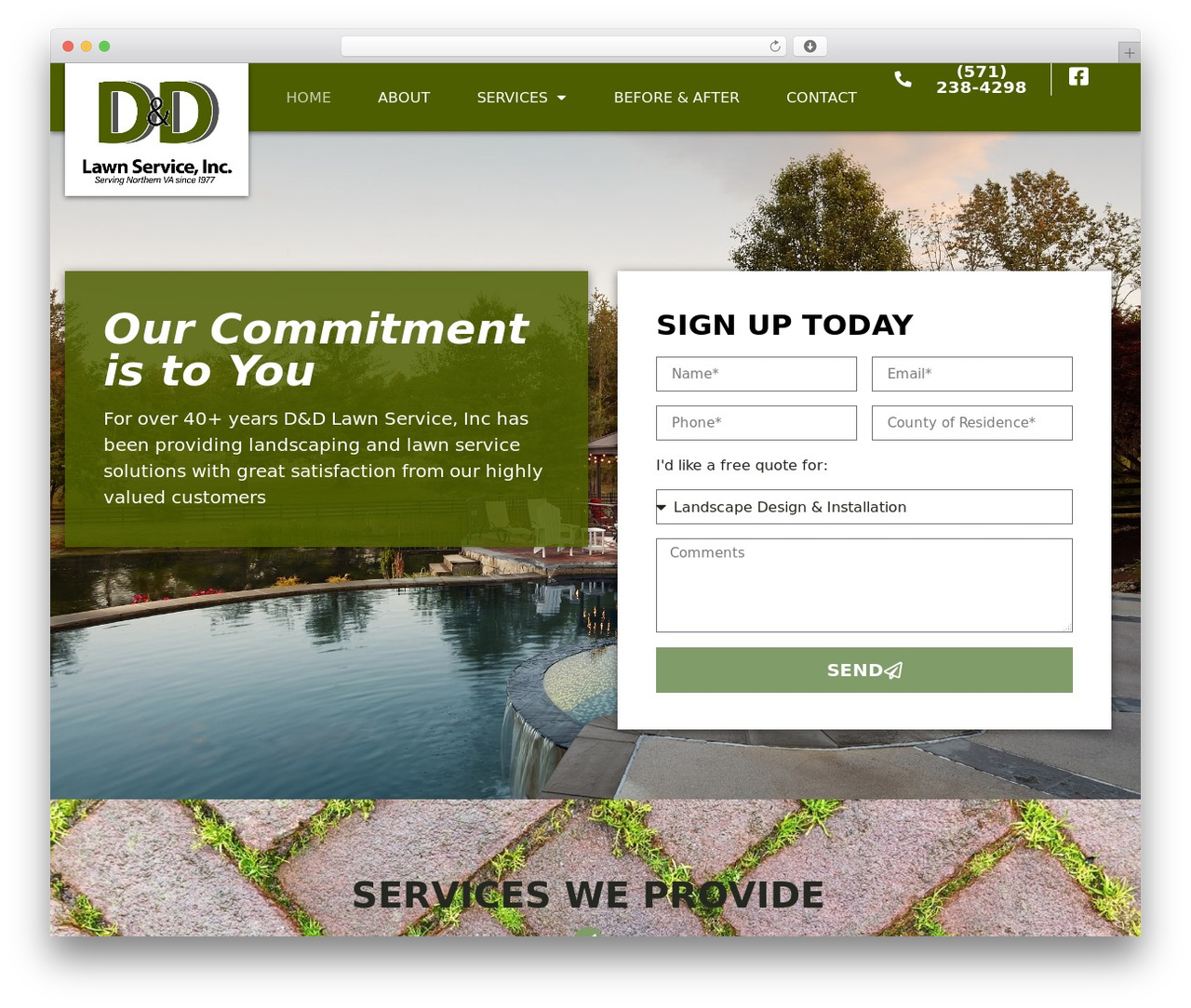 D&D Landscaping WordPress theme design - ddlawnservice.com D&D Landscaping WordPress theme design - ddlawnservice.com