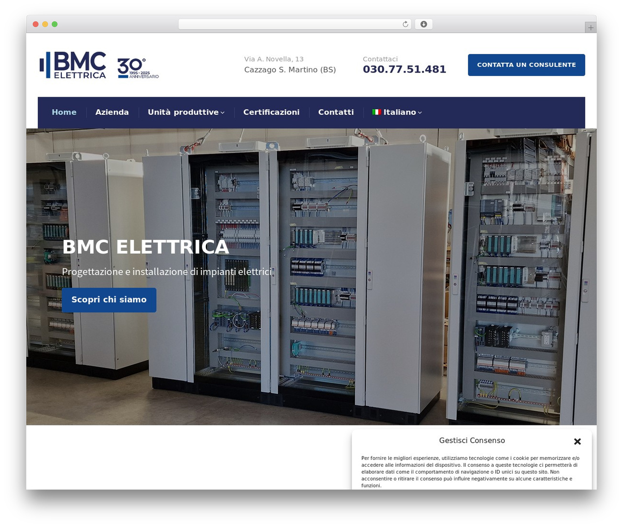 WordPress theme Windfall - bmcelettrica.it