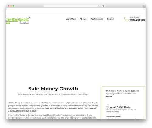 WordPress website theme Winnex - safermoneyspecialist.com