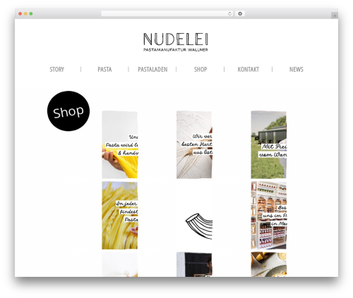 Canvas WordPress theme design - nudelei.at
