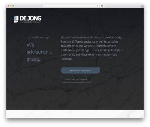 EWIM WordPress theme - dejongsanitair.nl