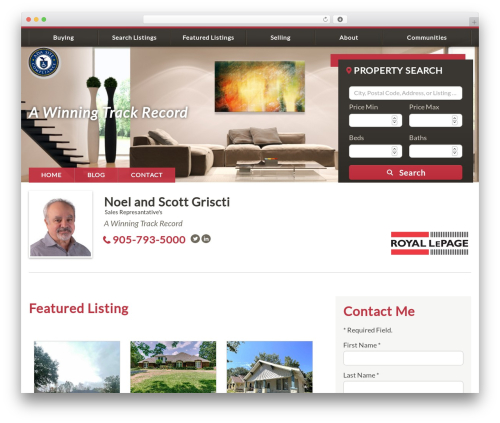 IXACT Framework WordPress theme - noelhomes.net