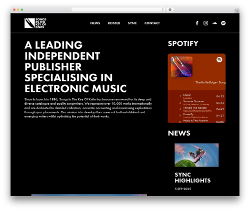 SITKOK 2019 WordPress theme - keyofknife.com