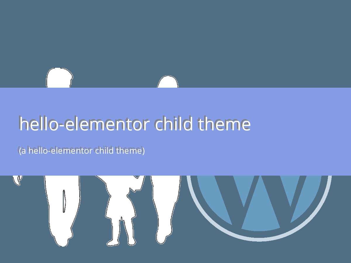 Theme WordPress hello-elementor child theme