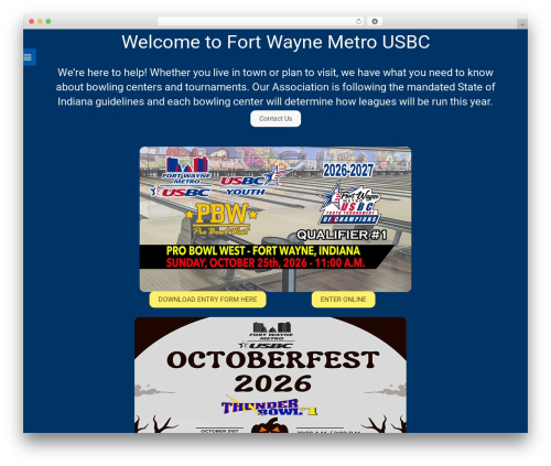 Themify Stack theme WordPress - fortwaynebowling.com
