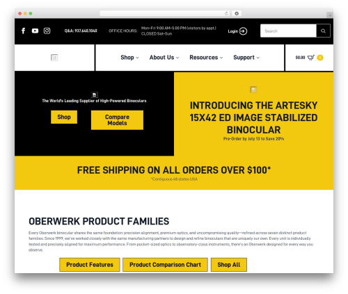 WordPress theme Breakdance Zero Theme - oberwerk.com