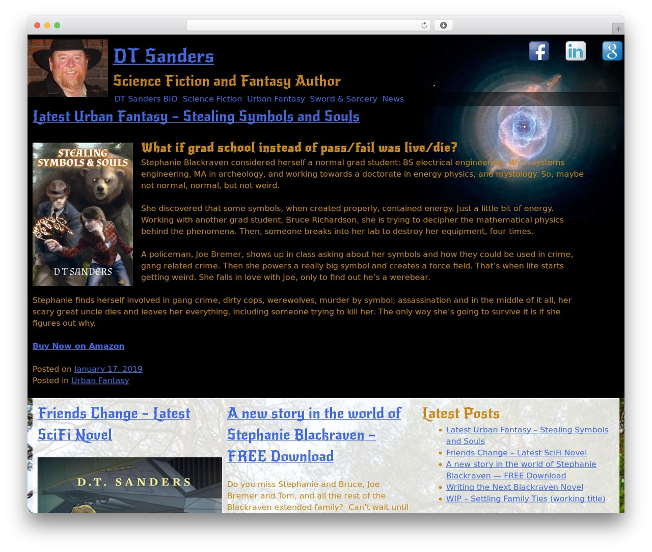 WordPress theme DTSanders Theme 2 - dtsanders.com