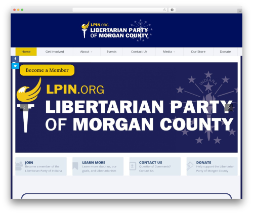 Candidate WordPress theme - morganlpin.org