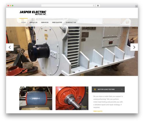 Cornerstone WordPress theme - jasperelectricmotorsinc.com