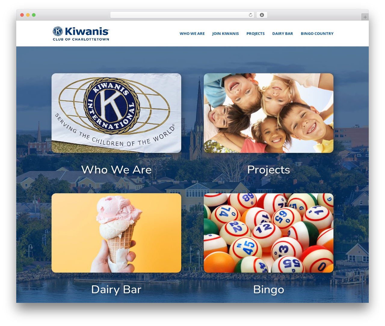 Divi theme WordPress - kiwanischarlottetown.org