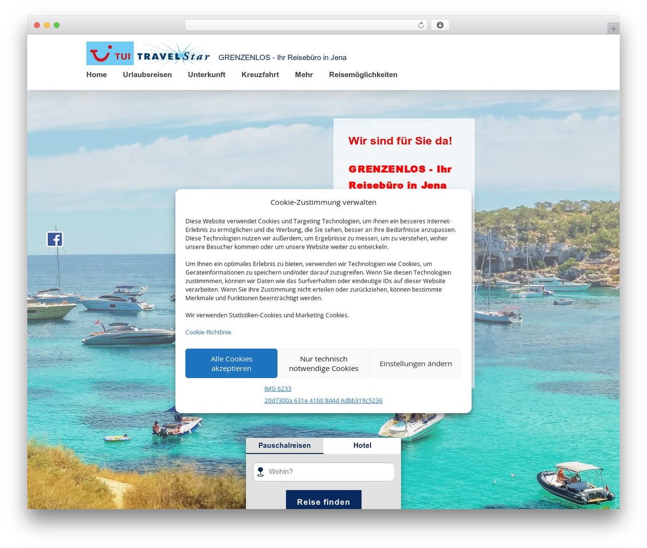 Divi WordPress theme - reisebuero-grenzenlos.com