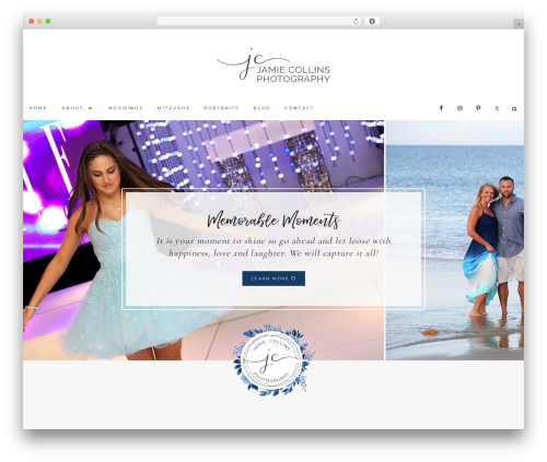 Hello Rose WordPress theme - jamiecollinsphotography.com