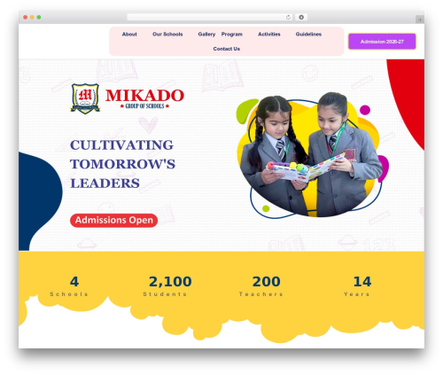 hoco WordPress theme - mikadoeducation.com