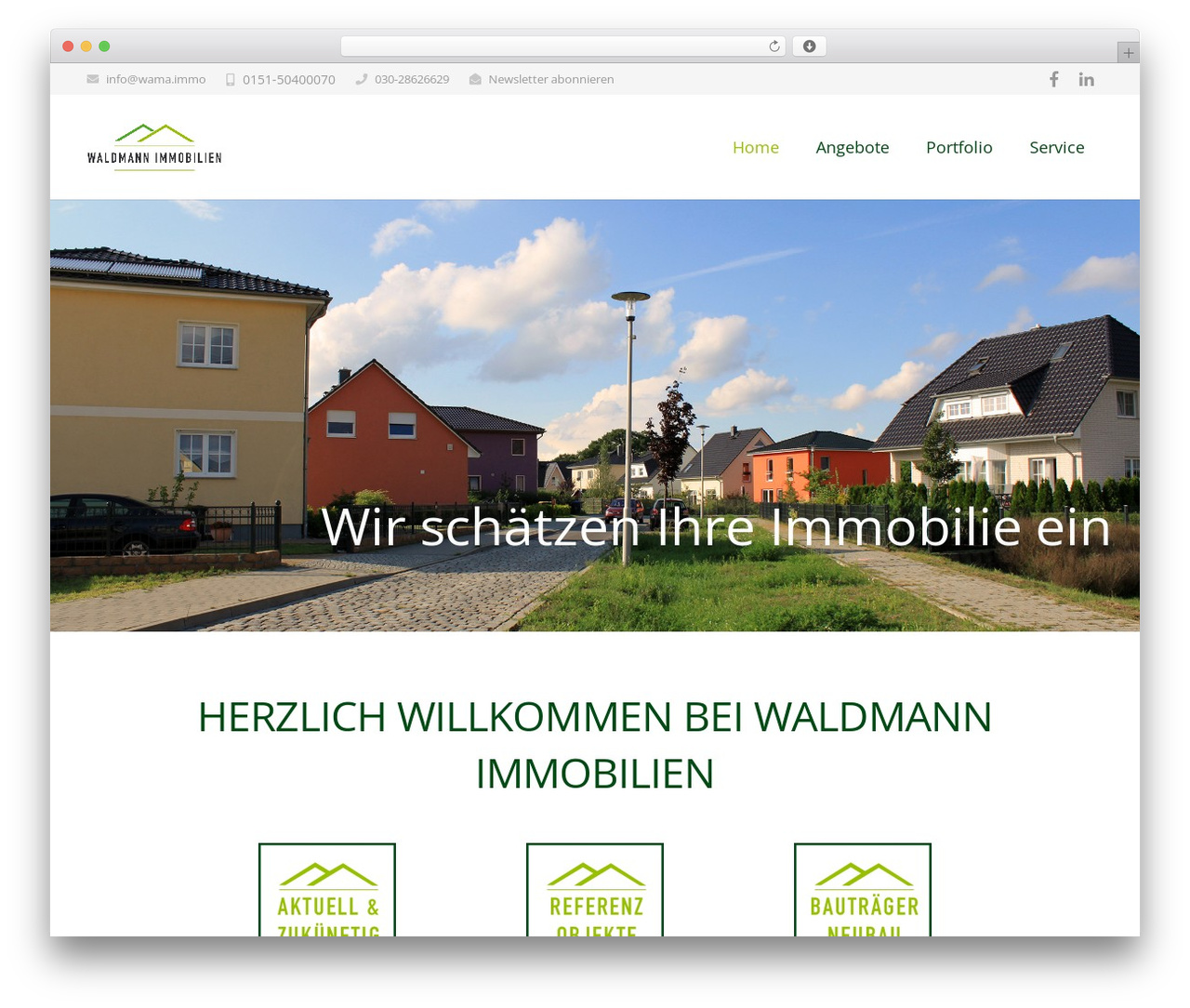 Impreza WordPress theme - wama.immo