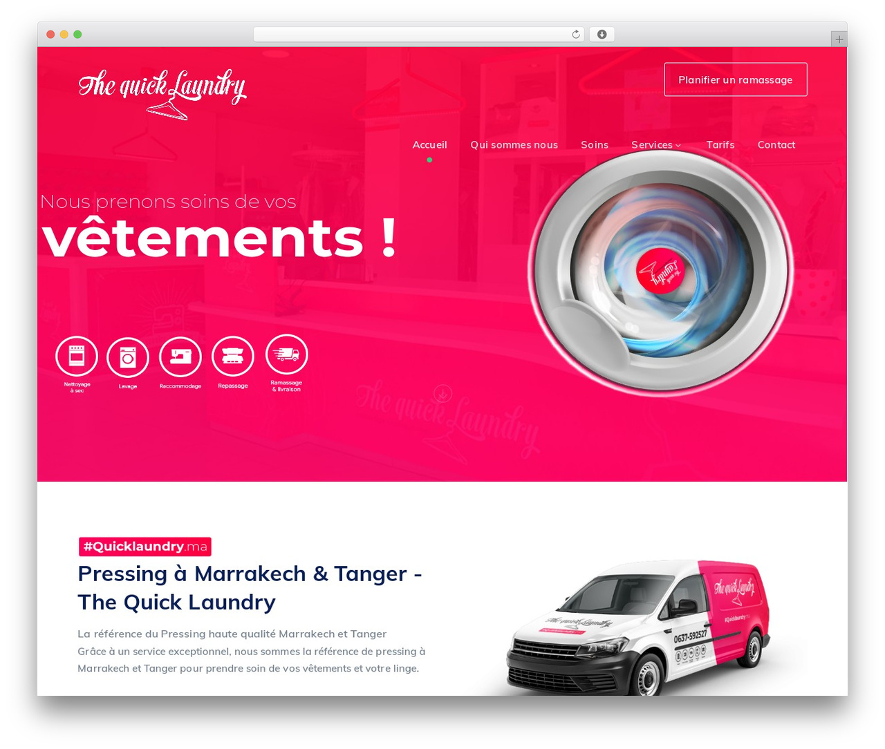StartFlow best WordPress theme - www.quicklaundry.ma