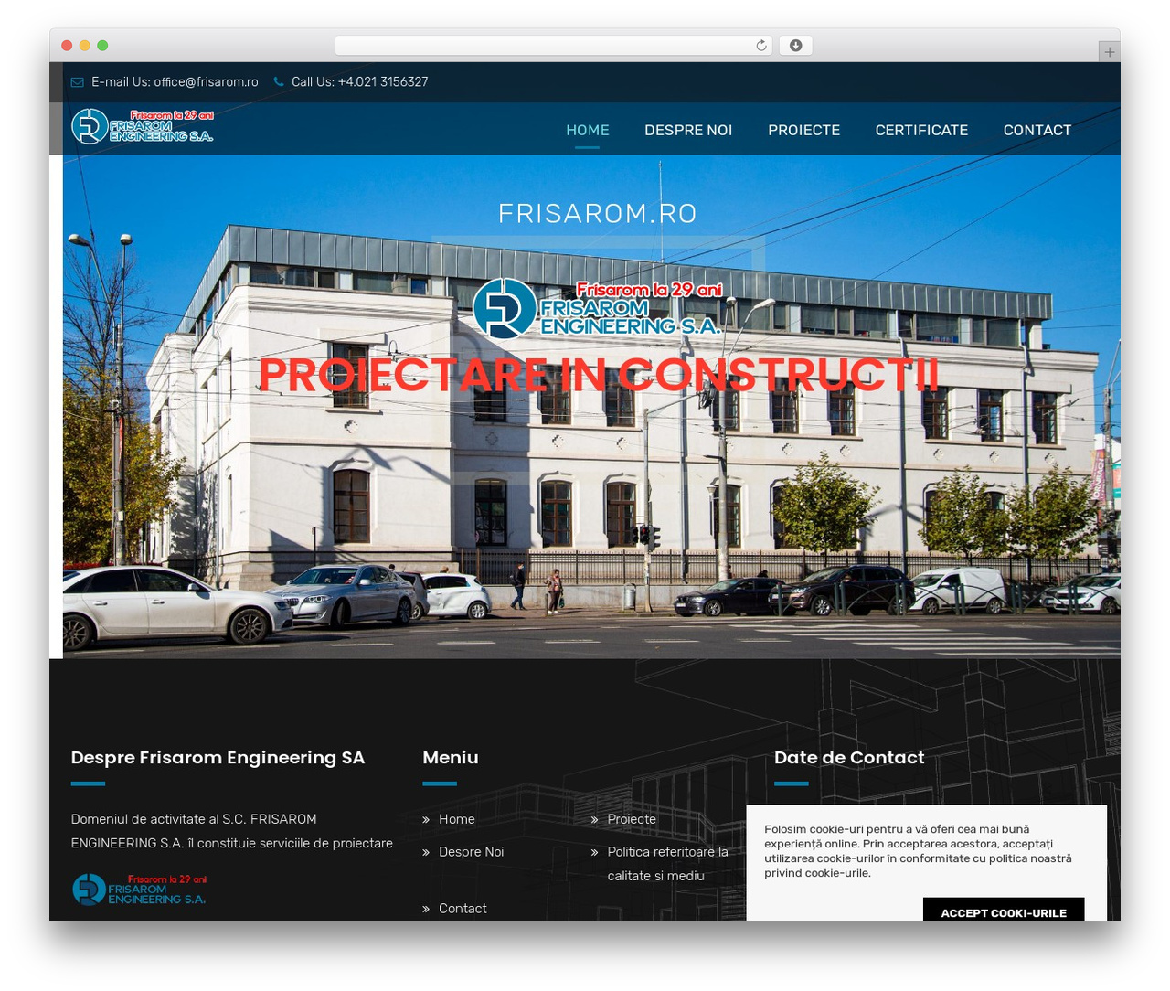 WordPress theme Brixel - frisarom.ro