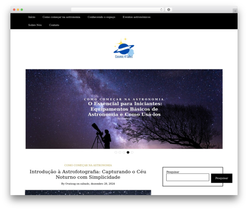 WordPress theme Writee - cosmic4tales.com