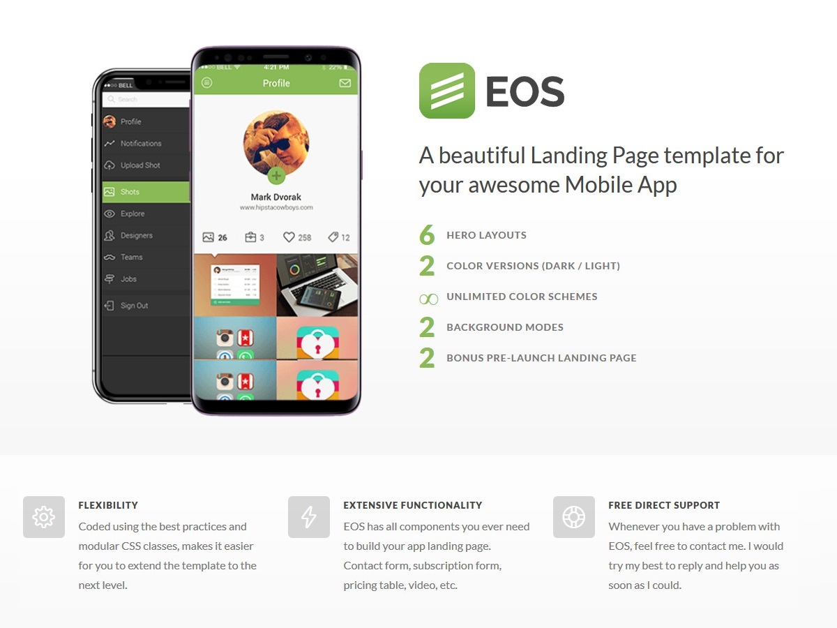 WordPress website theme WP EOS by ThematicWebs