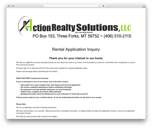 Insite plugins WordPress plugin - threeforksrentals.com