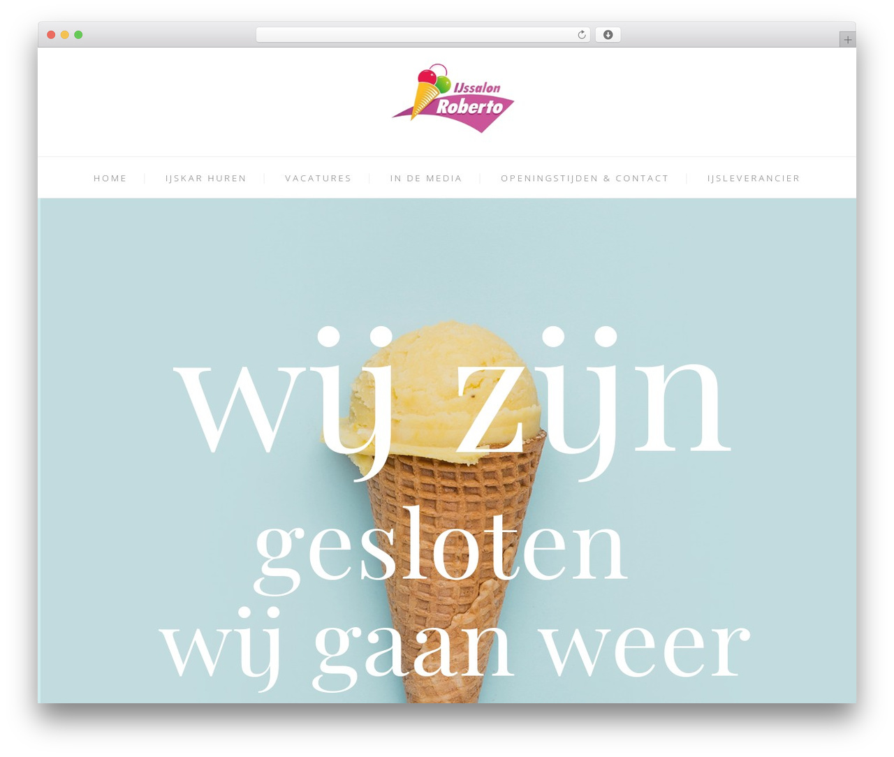 Theme WordPress Eis - ijssalonroberto.nl