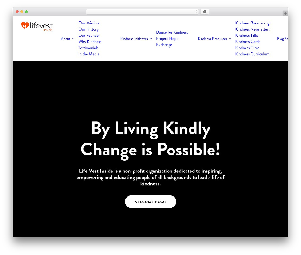 Uncode WordPress theme design - lifevestinside.com