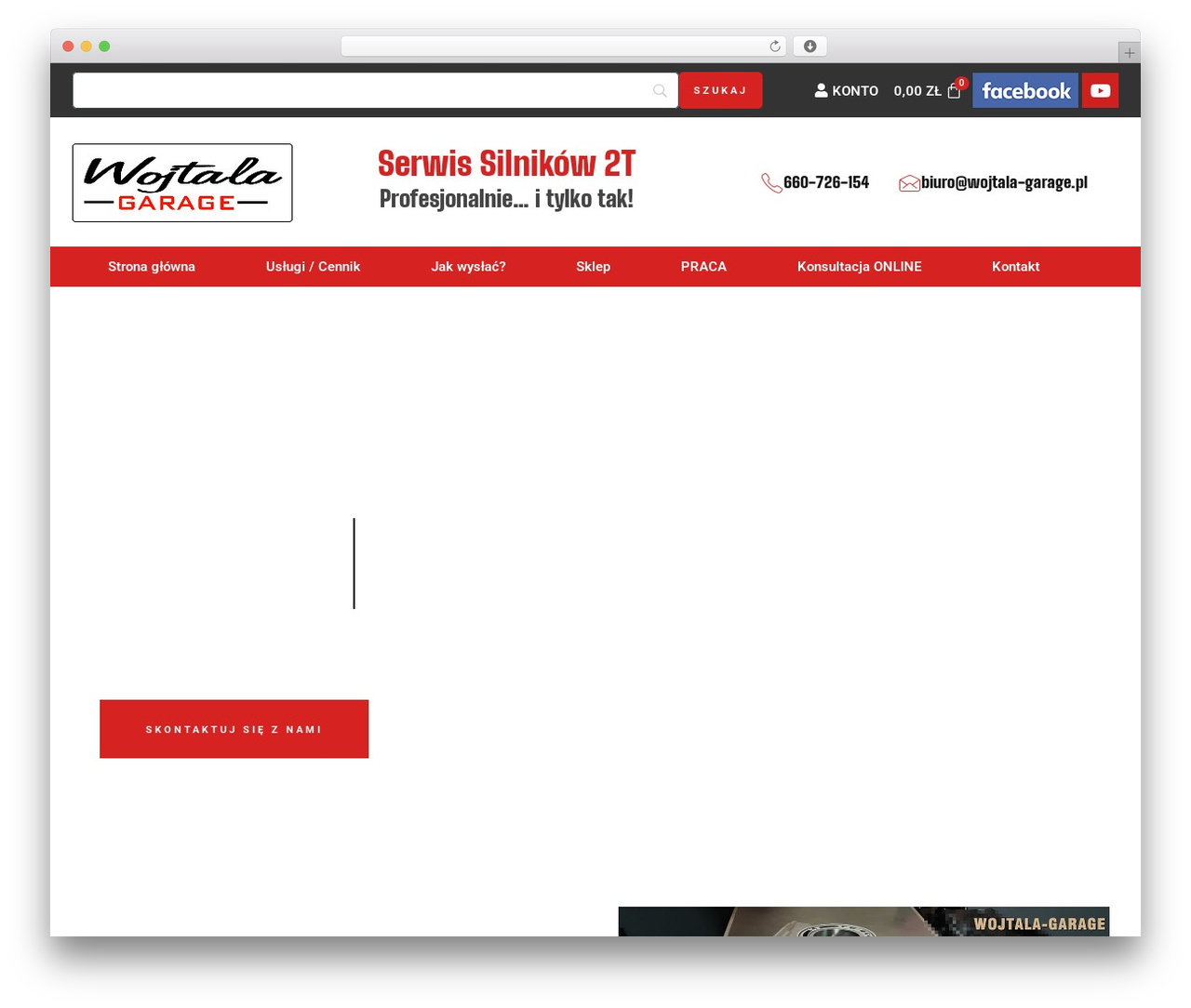 WordPress theme Hello Elementor - wojtala-garage.pl