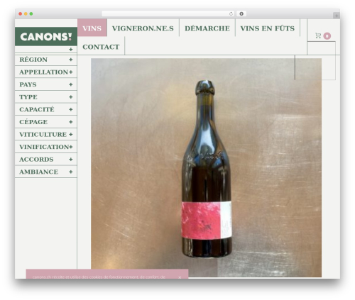 Barberry top WordPress theme - canons.ch