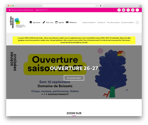 Flash WordPress theme - scenescroisees.fr
