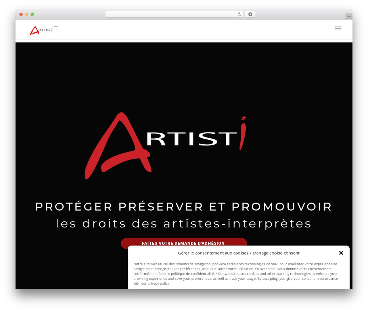 Theme WordPress Definity Child - artisti.ca